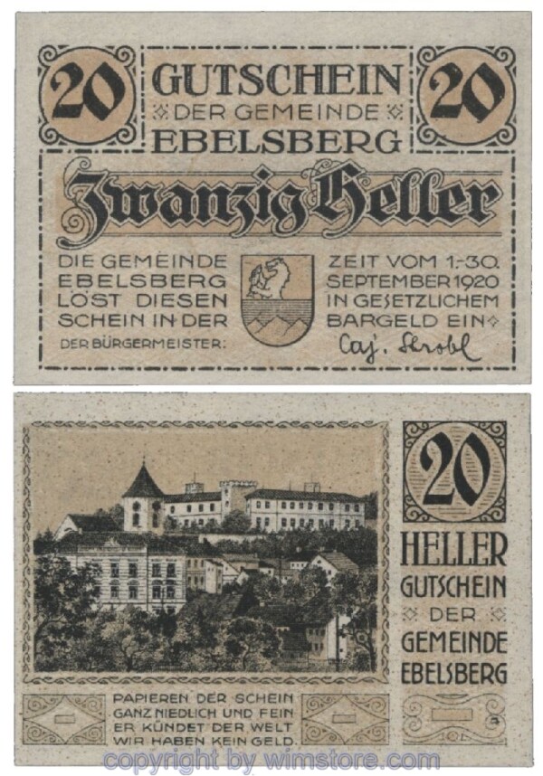 Ebelsberg, G0140II, 20 Heller; 1