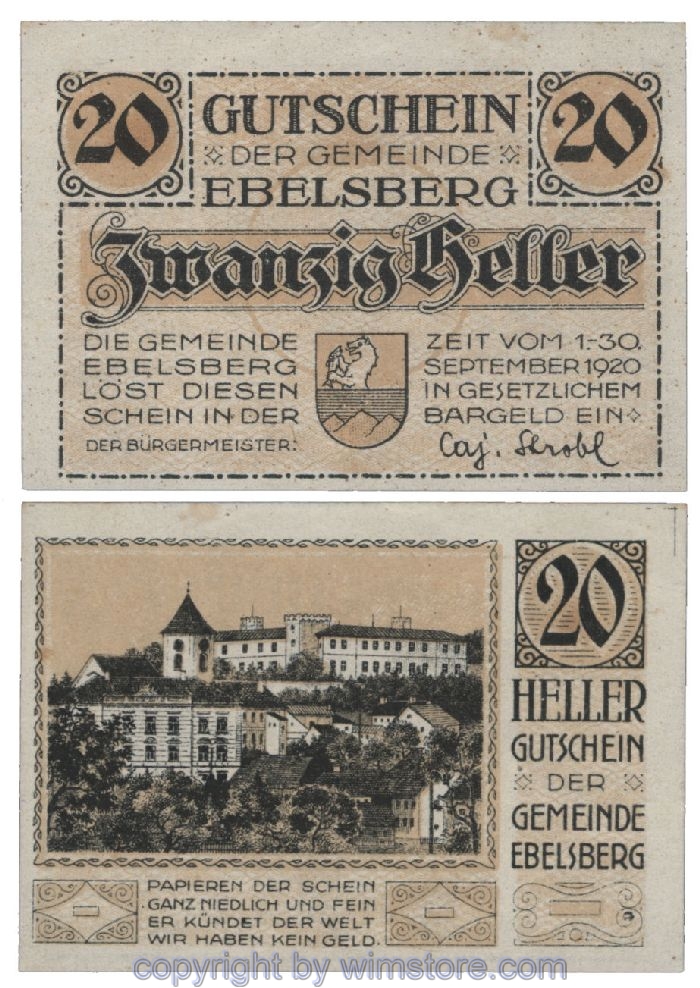 Ebelsberg, G0140II, 20 Heller; 1-
