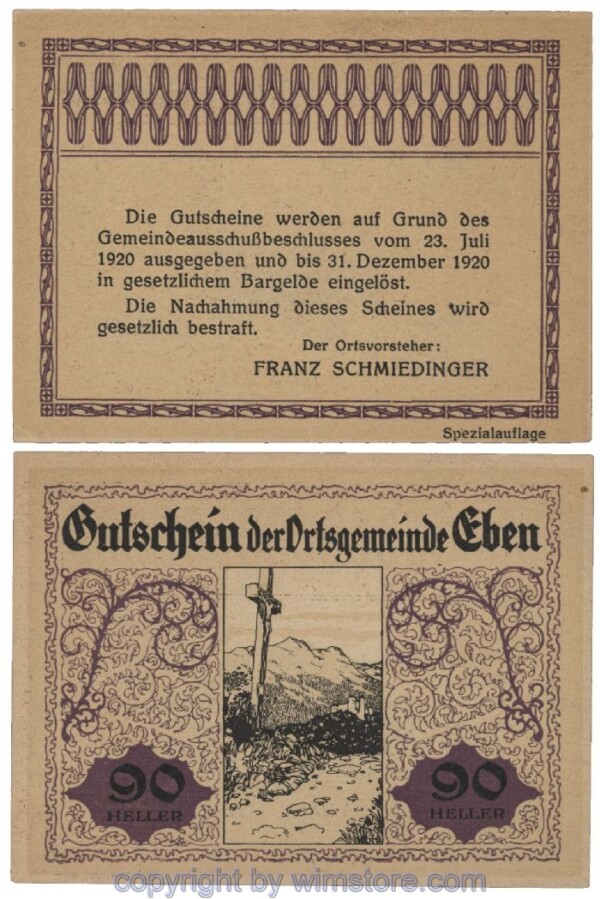 Eben, G0141IIb, 90 Heller; 1-