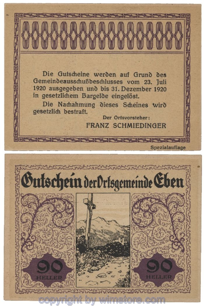 Eben, G0141IIb, 90 Heller; 1-