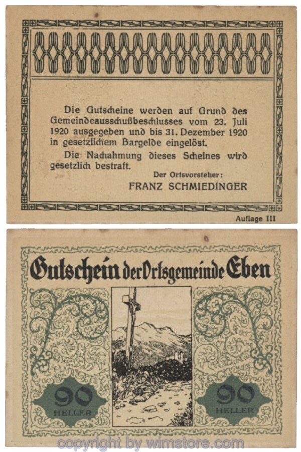 Eben, G0141IIc, 90 Heller; 2