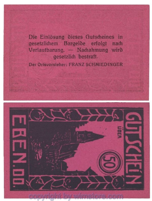 Eben, G0141IVc, 50 Heller; 1