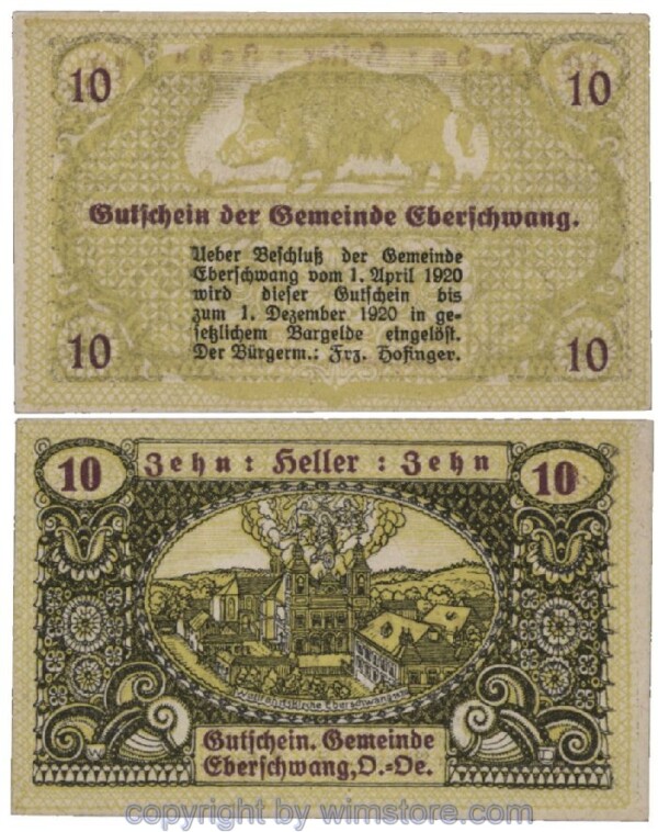 Eberschwang, G0145a, 10 Heller; 1