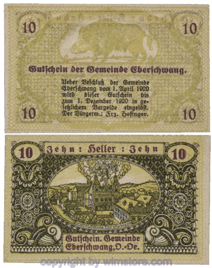 Eberschwang, G0145a, 10 Heller; 1