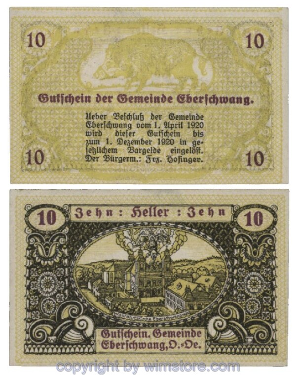 Eberschwang, G0145a, 10 Heller; 1-