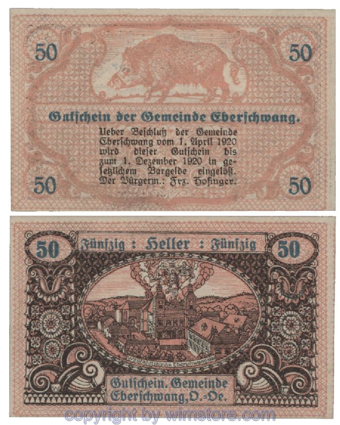 Eberschwang, G0145a, 50 Heller; 1
