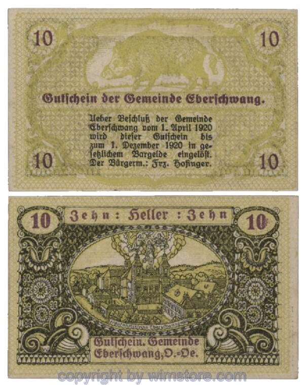 Eberschwang, G0145b, 10 Heller; 1