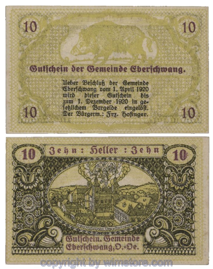 Eberschwang, G0145b, 10 Heller; 1