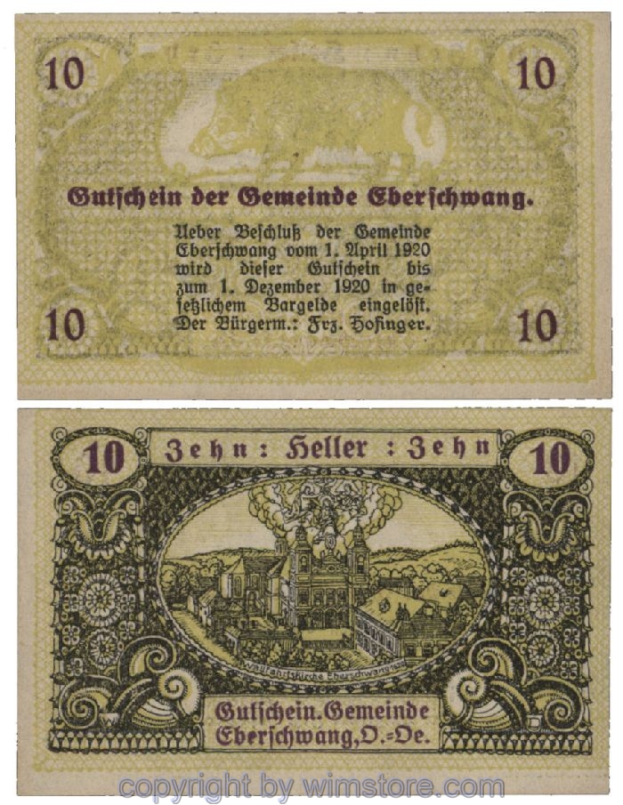 Eberschwang, G0145c, 10 Heller; 1