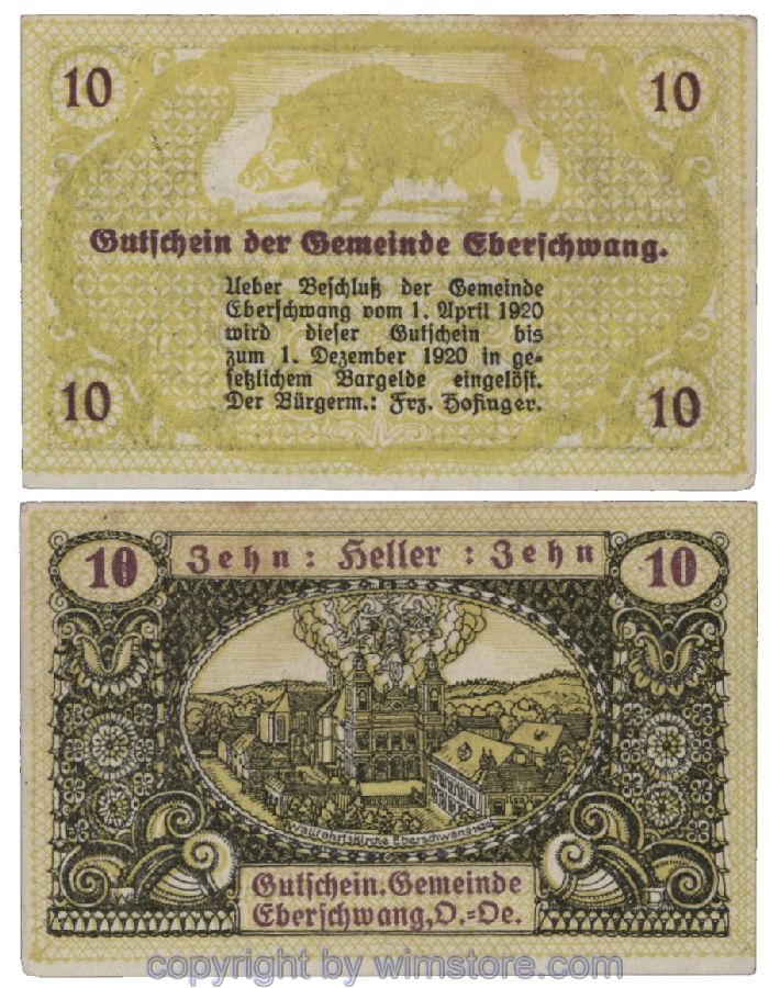 Eberschwang, G0145c, 10 Heller; 1-