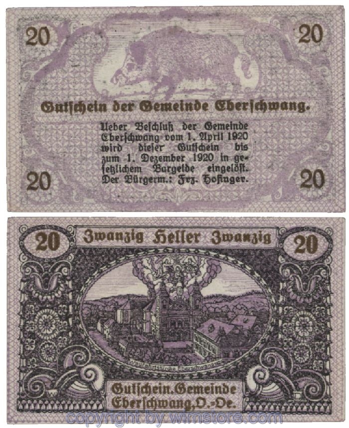 Eberschwang, G0145d, 20 Heller; 1-