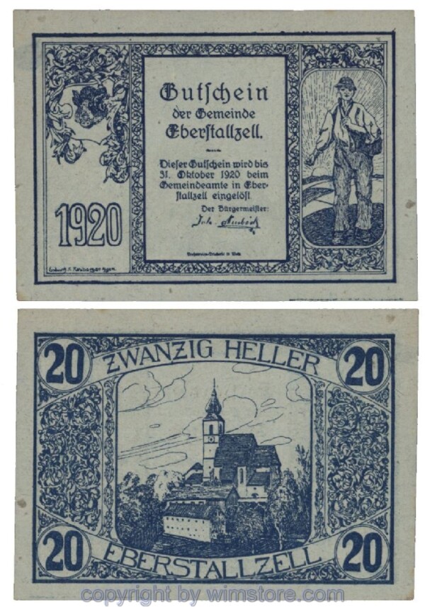 Eberstalzell, G0146, 20 Heller; 1
