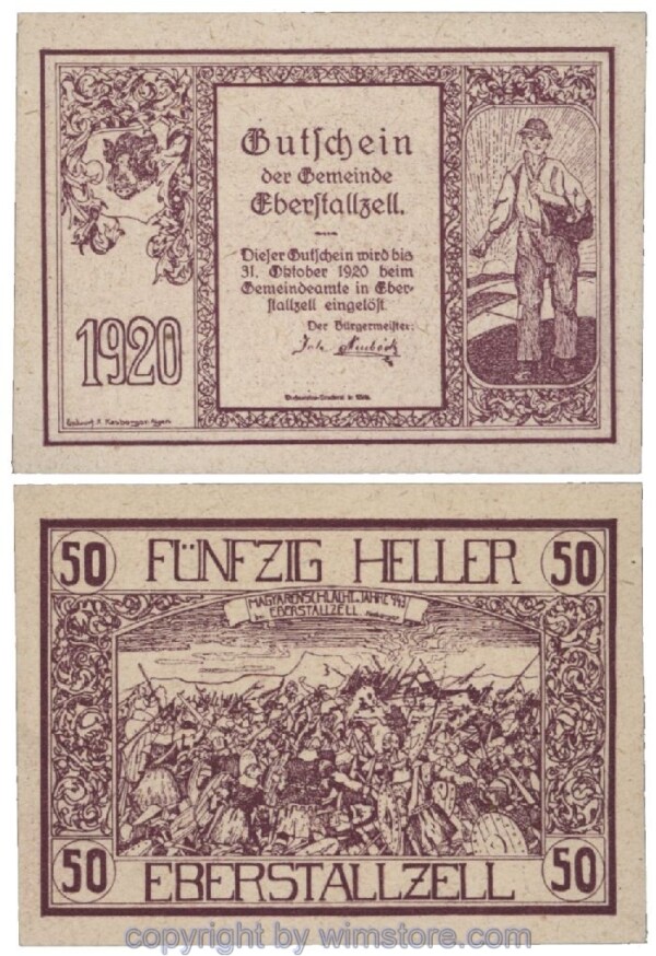 Eberstalzell, G0146, 50 Heller; 1-