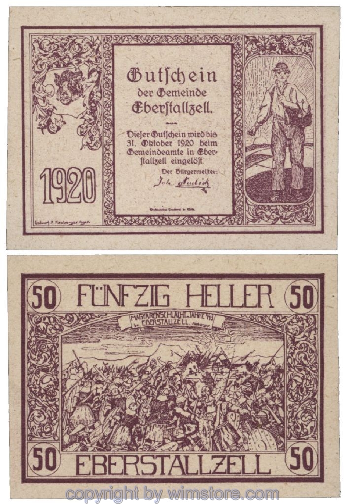 sn102795 Eberstalzell, G0146, 50 Heller; 1-