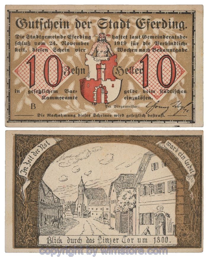 Eferding, G0152I10a, 10 Heller, B; 2