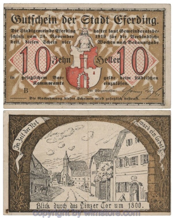 Eferding, G0152I10a, 10 Heller, B; 3