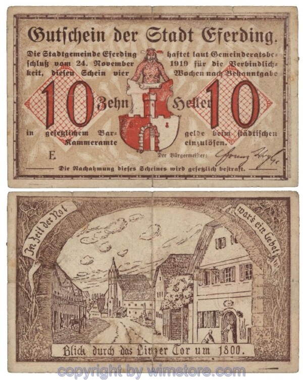 Eferding, G0152I10a, 10 Heller, E; 3