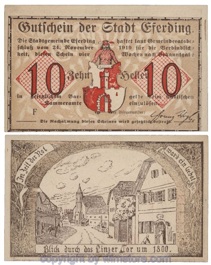 Eferding, G0152I10a, 10 Heller, F; 1-