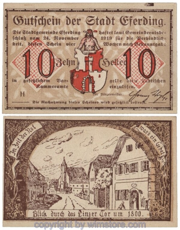 Eferding, G0152I10a, 10 Heller, H; 2