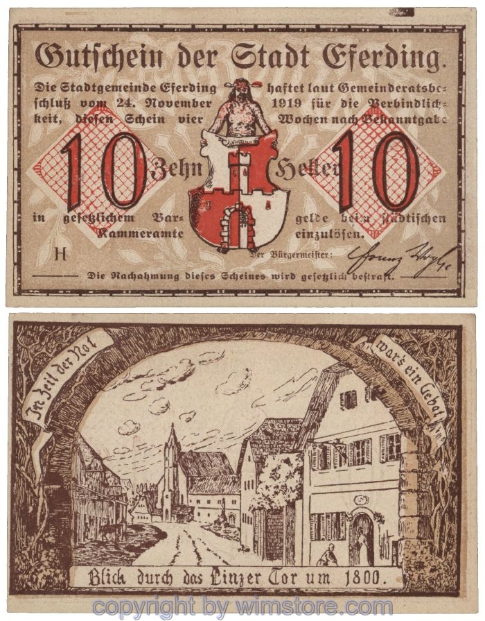 Eferding, G0152I10a, 10 Heller, H; 2