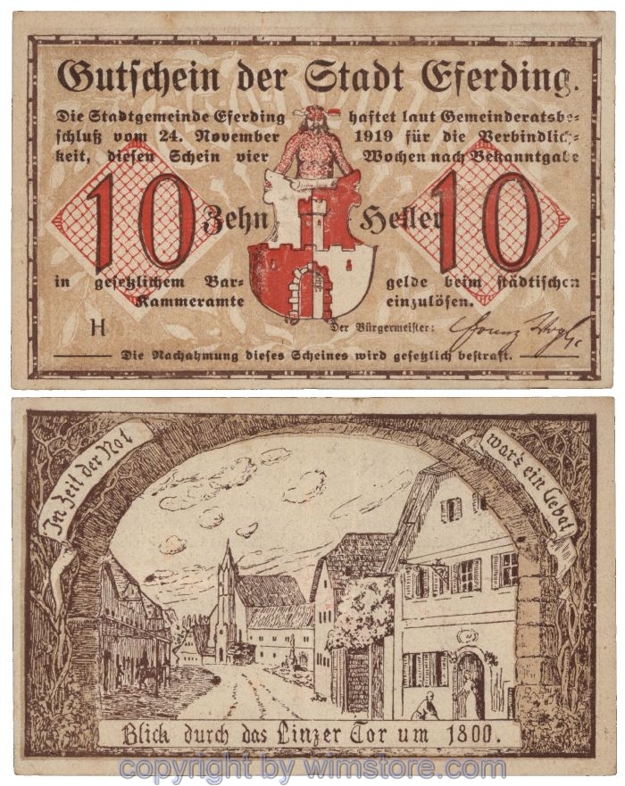 Eferding, G0152I10a, 10 Heller, H; 3