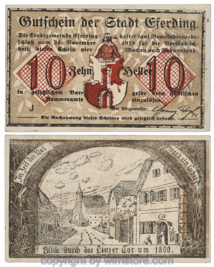 Eferding, G0152I10a, 10 Heller, J; 2