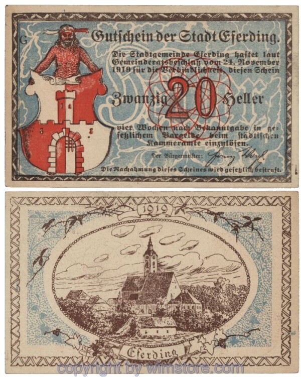 Eferding, G0152I20a, 20 Heller, G; 2
