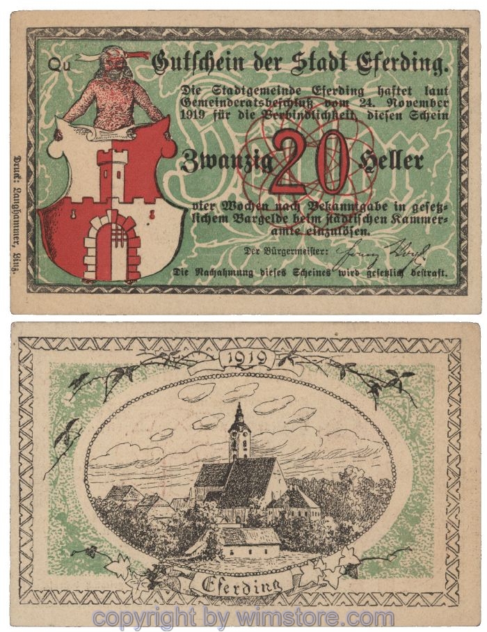 Eferding, G0152I20a, 20 Heller, Qu; 2