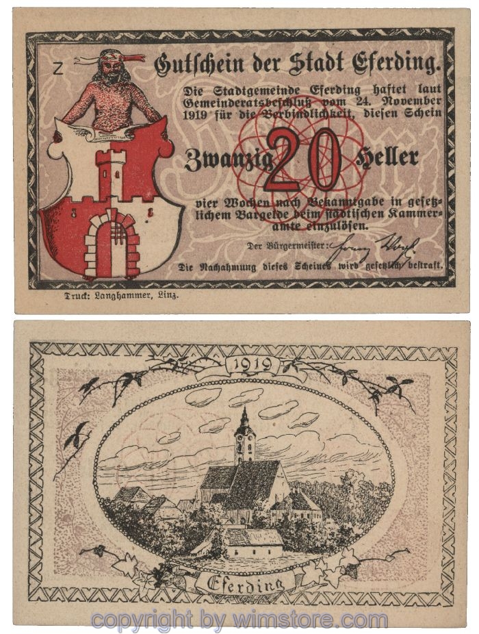 Eferding, G0152I20a, 20 Heller, Z; 1-2