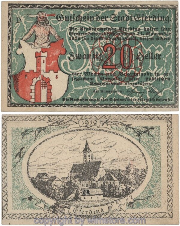 Eferding, G0152I20b, 20 Heller, D; 1-2