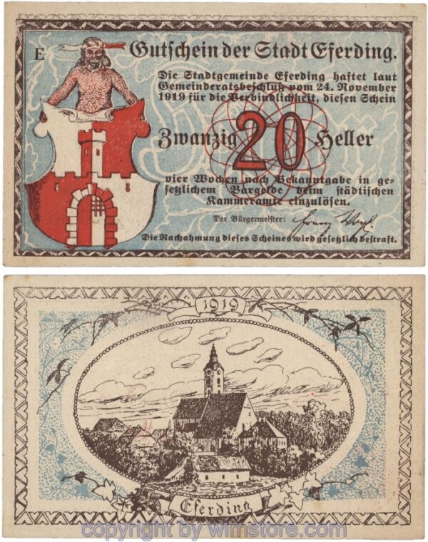 Eferding, G0152I20b, 20 Heller, E; 1-