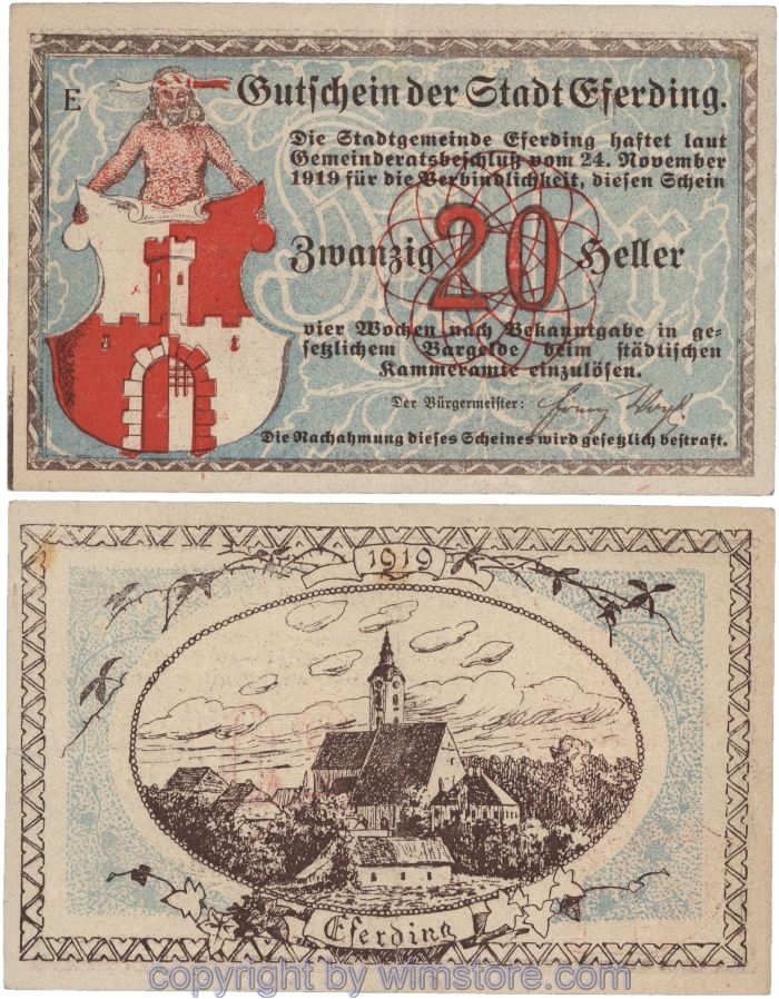 Eferding, G0152I20b, 20 Heller, E; 2