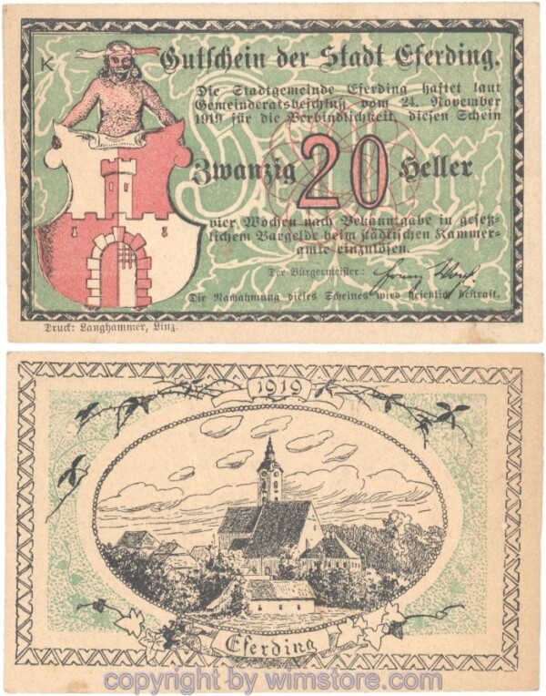 Eferding, G0152I20b, 20 Heller, K; 1-2