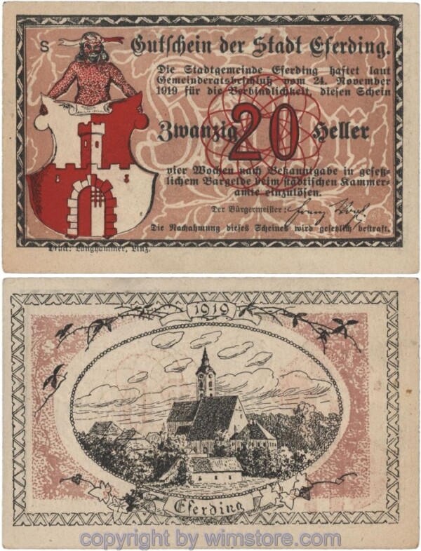 Eferding, G0152I20b, 20 Heller, S; 2