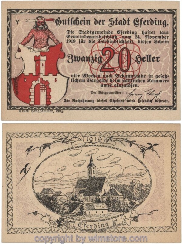 sn102981 Eferding, G0152I20b, 20 Heller, Y; 1-