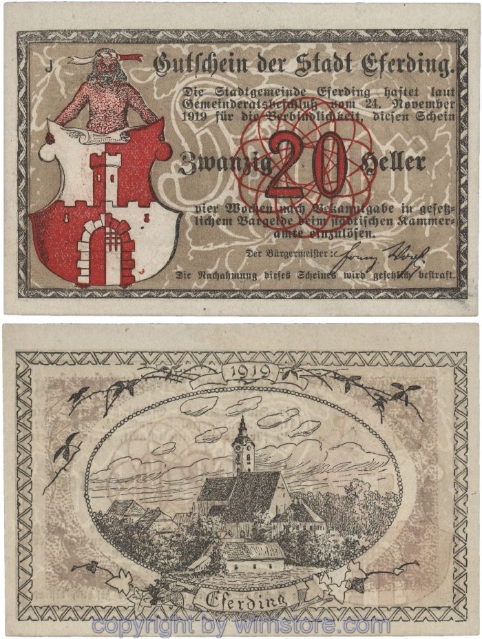 Eferding, G0152I20c, 20 Heller, J; 1