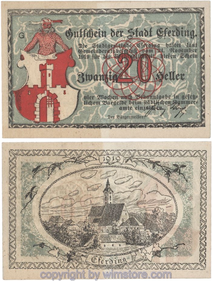 Eferding, G0152I20d, 20 Heller, G; 2
