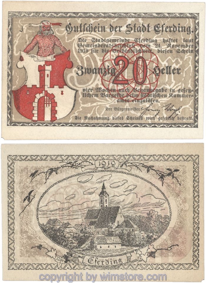 Eferding, G0152I20d, 20 Heller, J; 2