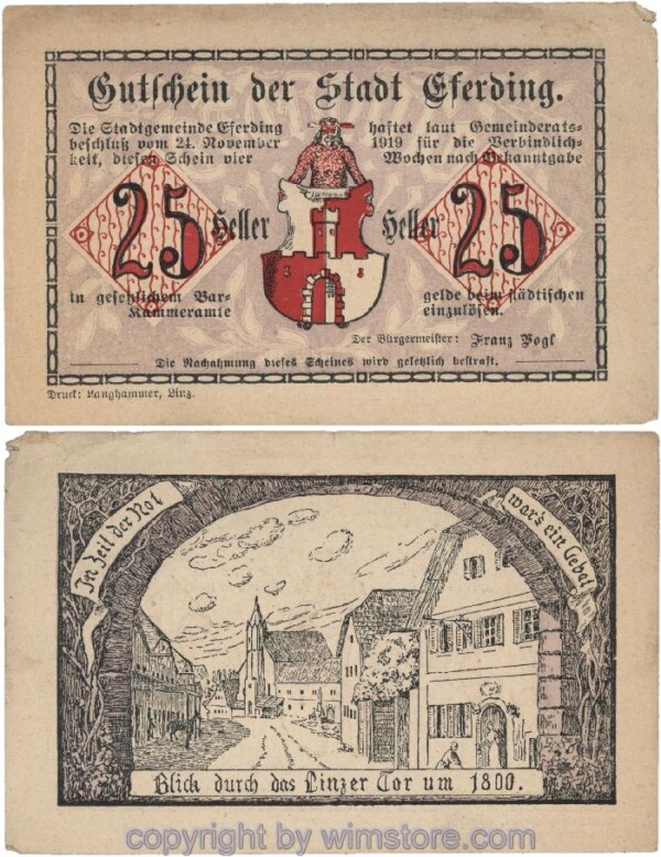 Eferding, G0152I25fA, 25 Heller; 3-4