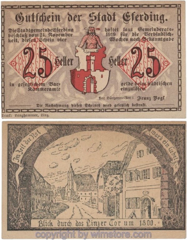 Eferding, G0152I25hB, 25 Heller; 1-
