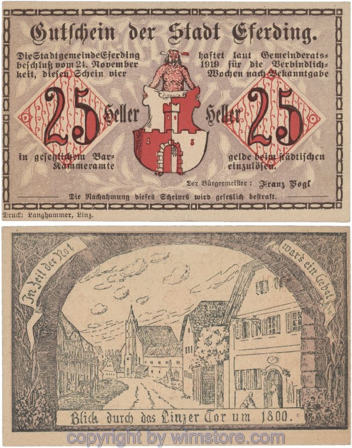 Eferding, G0152I25hB, 25 Heller; 1-2