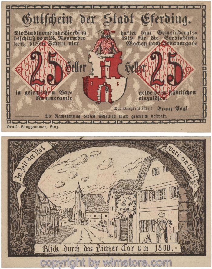Eferding, G0152I25nA, 25 Heller; 1