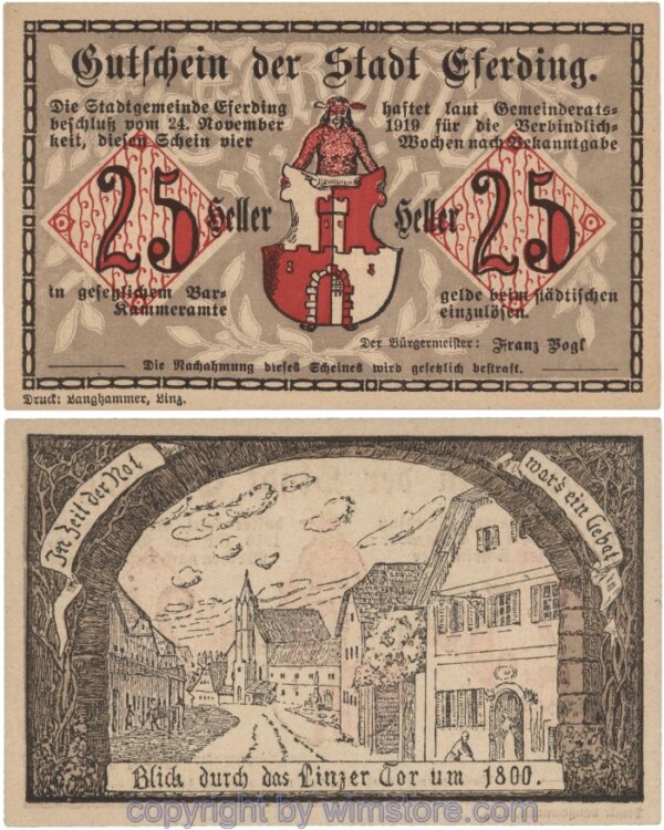 Eferding, G0152I25nA, 25 Heller; 1-