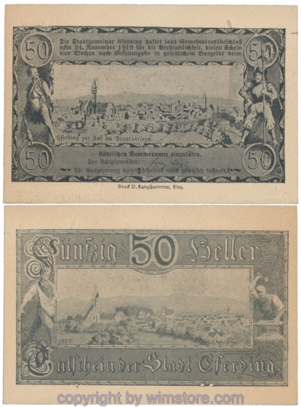 Eferding, G0152I50e2, 50 Heller; 1-