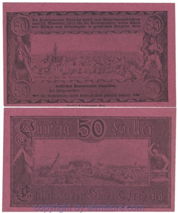 Eferding, G0152I50j, 50 Heller; 1