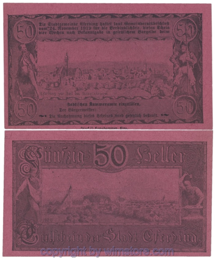 Eferding, G0152I50j, 50 Heller; 1