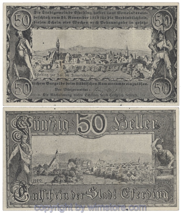Eferding, G0152I50n1, 50 Heller; 2