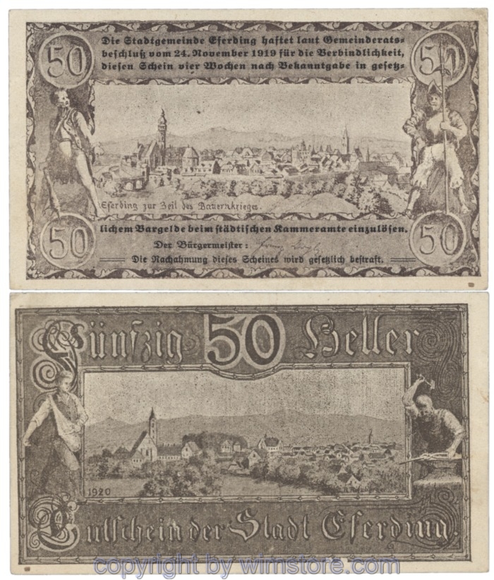 Eferding, G0152I50o2, 50 Heller; 2
