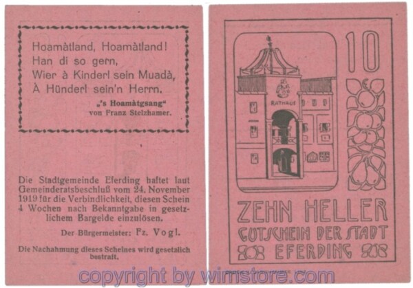 Eferding, G0152II10Acdd, 10 Heller; 1-