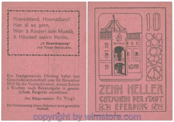 Eferding, G0152II10Acdd, 10 Heller; 2